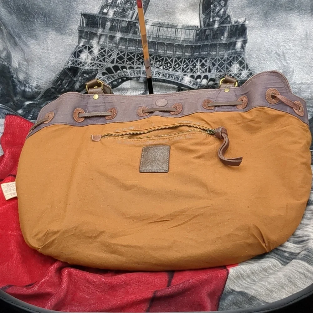 Lucky Brand suede hobo